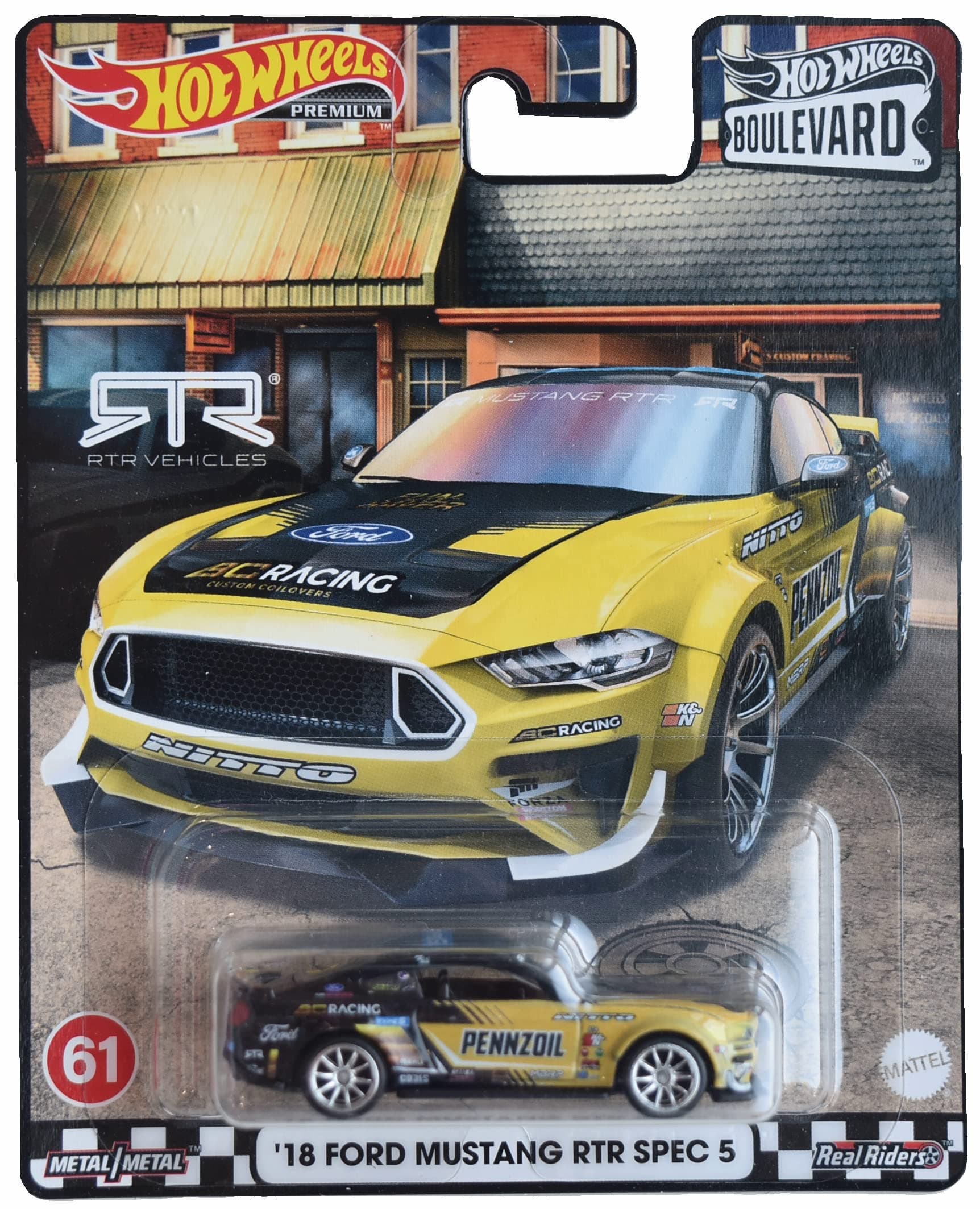 Hot Wheels '18 Ford Mustang RTR Spec 5, Boulevard