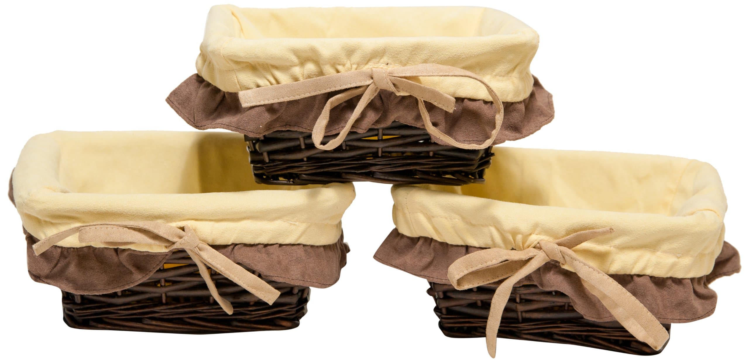 Wicker Basket Set, Mocha