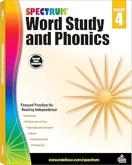 Spectrum Word Study and Phonics, Grade 4