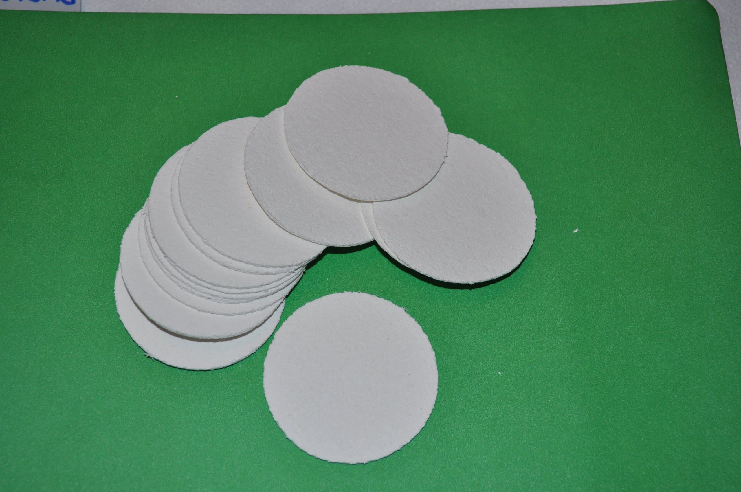 Compressed Sponge - 3" Round - 24 Pack of White